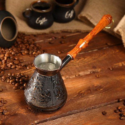 Турка для кофе медная "Ромашка" ,0.85мл - фото 1 - id-p110434183