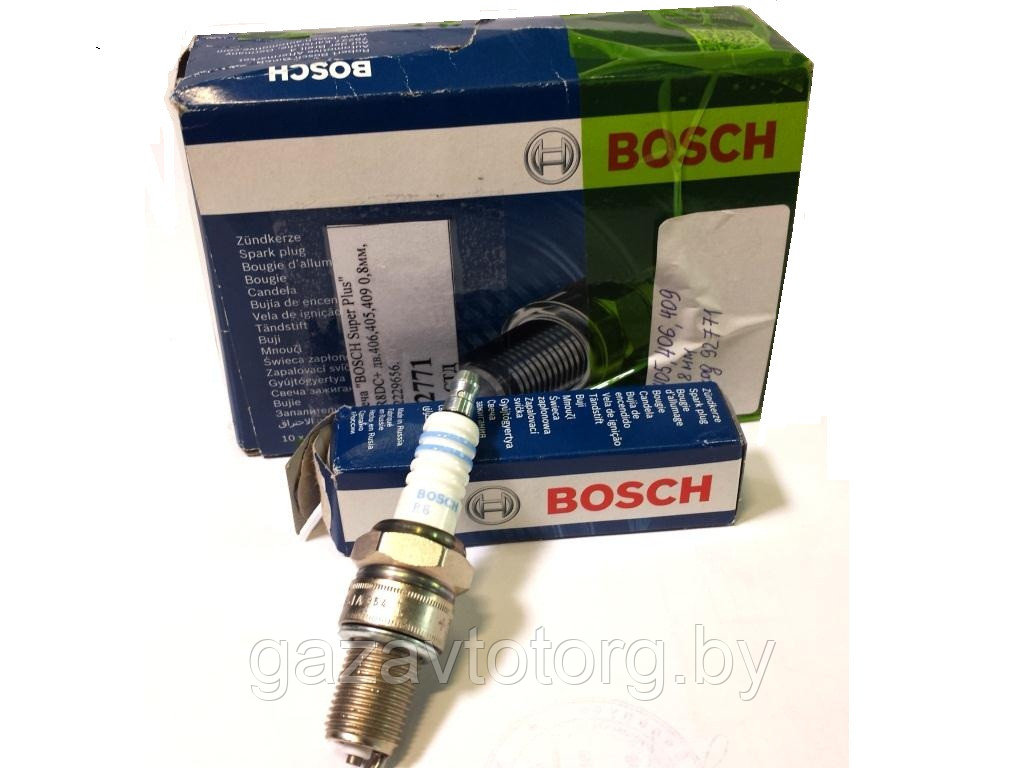 Свеча зажигания дв.406, 405, 409 "BOSCH Super Plus" WR8DC+  (0,8мм), 242229656