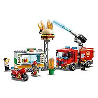 Конструктор Lele Cities "Пожар в бургер-кафе", аналог Lego City 60214, 349 деталей, фото 1