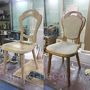 Реставрация деревянных стульев.