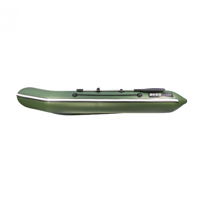 Надувная лодка Аква 3200 (слань-книжка, киль) зеленый - фото 7 - id-p110564146