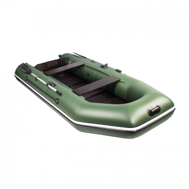 Надувная лодка Аква 3200 (слань-книжка, киль) зеленый - фото 2 - id-p110564146