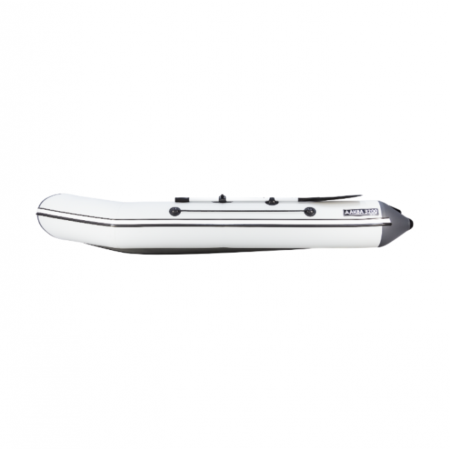 Надувная лодка Аква 3200 (слань-книжка, киль) cветло-серый / графит Светло-серый / графит - фото 7 - id-p110564157