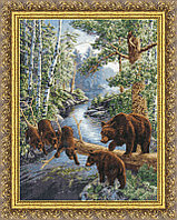 Набор для вышивания крестом "Медвежий край".