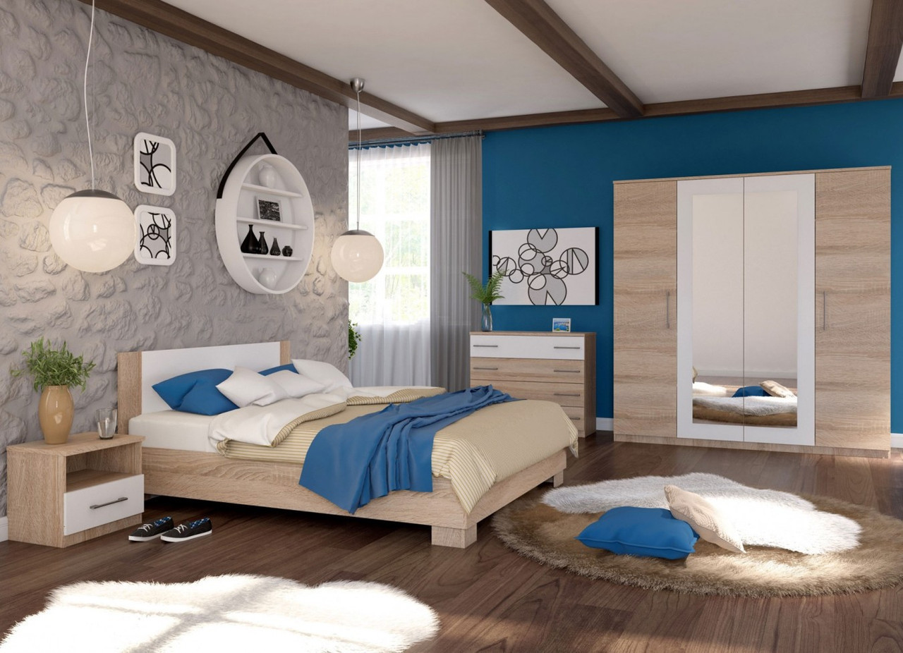 Модульная спальня Аврора 3 (3 варианта цвета) фабрика Империал - фото 7 - id-p110596423