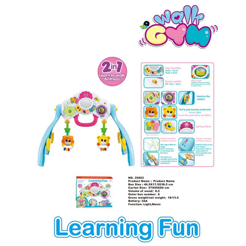 Детский игровой музыкальный развивающий центр- ходунки 2 в 1 для детей от 6мес, Learning Fun 35903 - фото 1 - id-p110600338