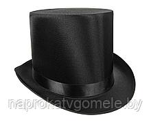 Шляпа цилиндр чёрная