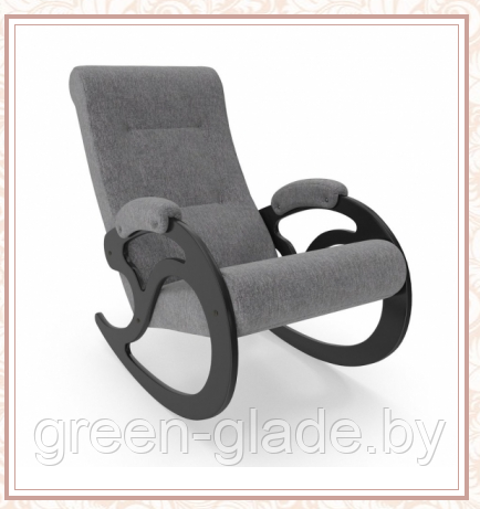 Кресло-качалка Green Glade модель 5 каркас Венге, ткань Falcone Pepper
