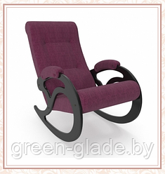 Кресло-качалка Green Glade модель 5 каркас Венге, ткань Falcone Purple