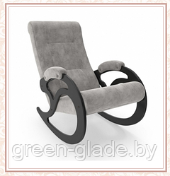 Кресло-качалка Green Glade модель 5 каркас Венге, ткань Verona Light Grey