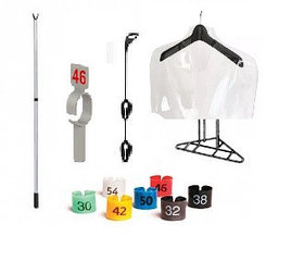 Съемники для одежды телескопические, размерники для вешалок и аксессуары