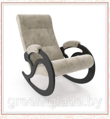 Кресло-качалка Green Glade модель 5 каркас Венге, ткань Verona Vanilla