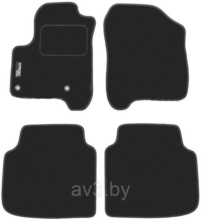 Коврики в салон ВОРСОВЫЕ Citroen C3 2009- / Duomat