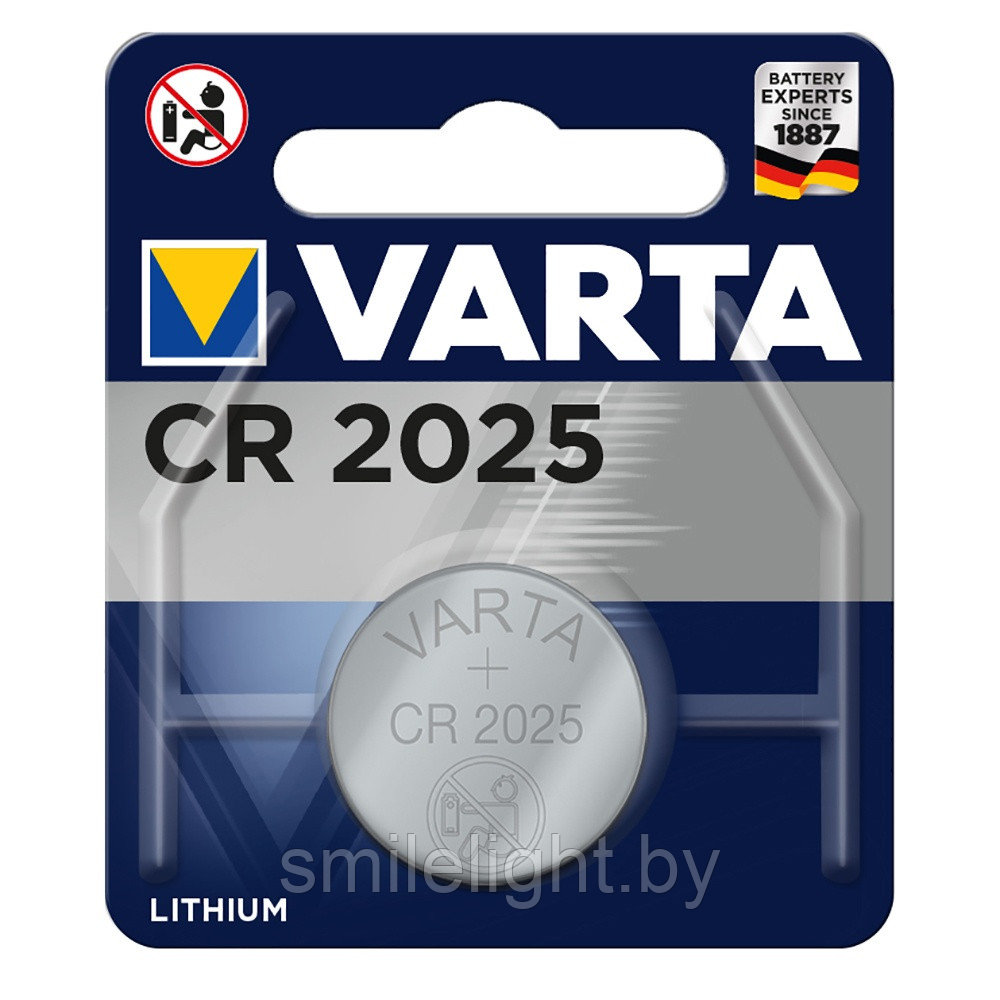 Элемент питания  VARTA Lithium CR2025 Electronics, bl.1