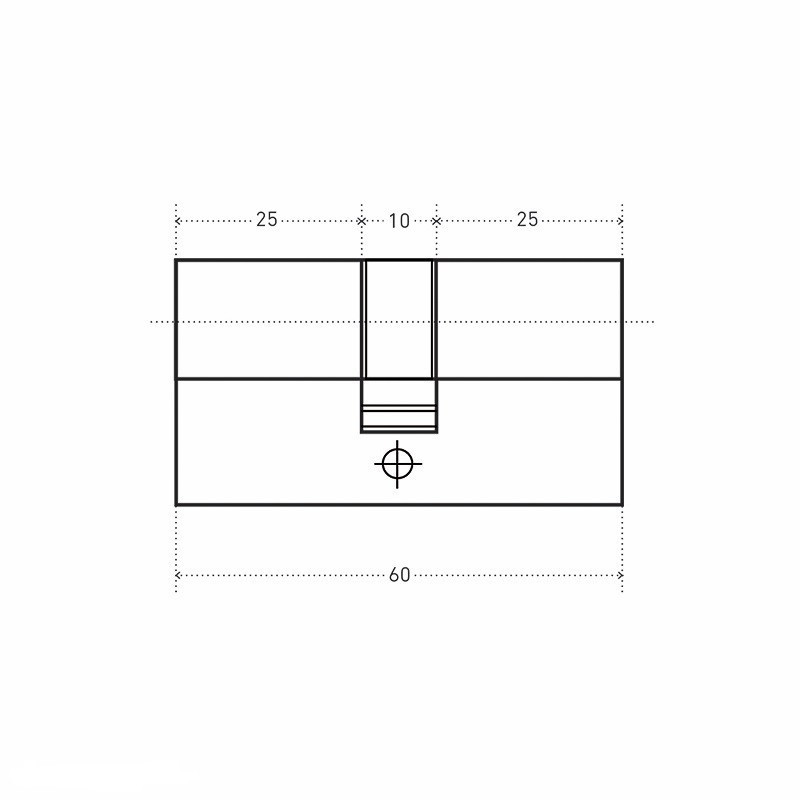 Цилиндровый механизм ЕСО Z Л-60 (хром)(30/30) кл/кл - фото 2 - id-p110656876