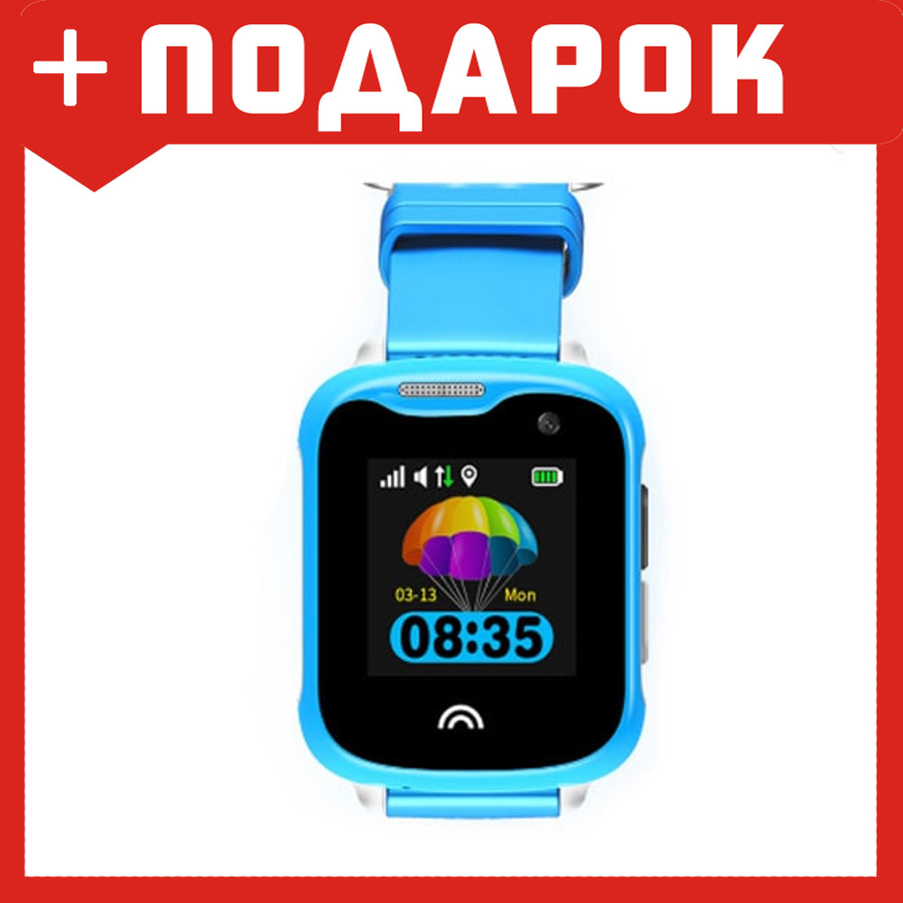 Детские GPS часы Wonlex KT05 с камерой (голубой) - фото 1 - id-p110660257