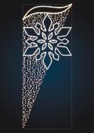 Консоль уличная Снежинка на шторе - фото 1 - id-p110659056