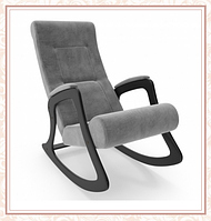 Кресло-качалка Green Glade модель 2 каркас Венге ткань Verona Antrazite Grey