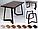 Столы на металлокаркасе из массива ДУБА серии "Т-3" . ЛОФТ. Выбор цвета и размера., фото 8