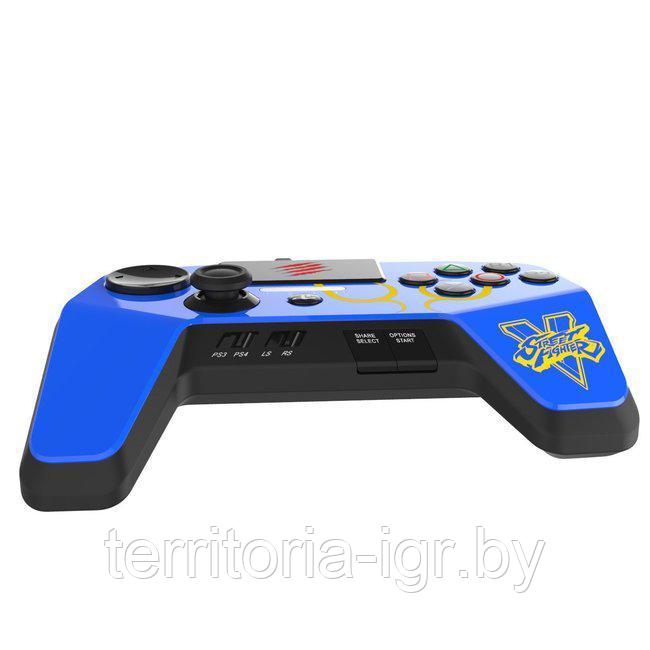 Геймпад Mad Catz Street Fighter V FightPad Pro Chun Li (синий) PS4/PS3 - фото 2 - id-p110666275