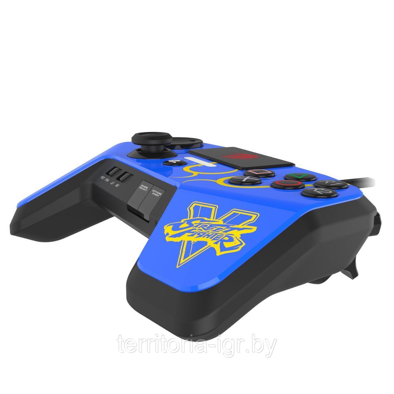 Геймпад Mad Catz Street Fighter V FightPad Pro Chun Li (синий) PS4/PS3 - фото 4 - id-p110666275