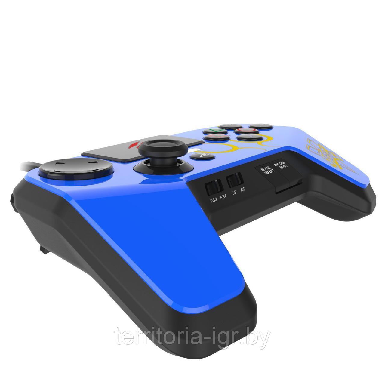 Геймпад Mad Catz Street Fighter V FightPad Pro Chun Li (синий) PS4/PS3 - фото 5 - id-p110666275