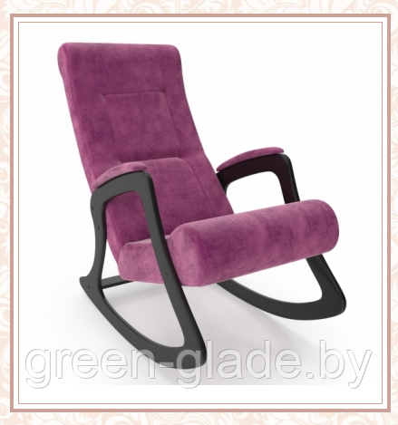 Кресло-качалка Green Glade модель 2 каркас Венге ткань Verona Cyklam