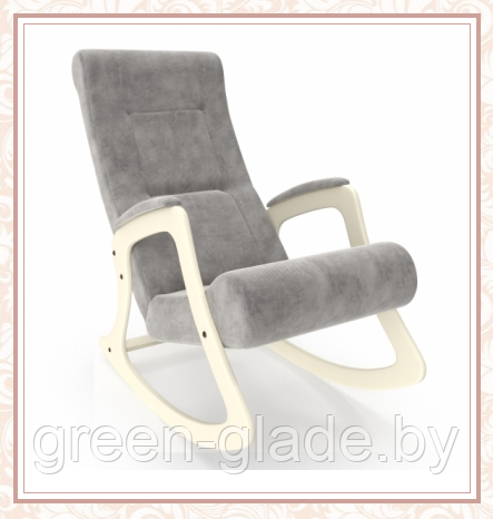 Кресло-качалка Green Glade модель 2 каркас Дуб шампань Verona Light Grey - фото 1 - id-p69368113