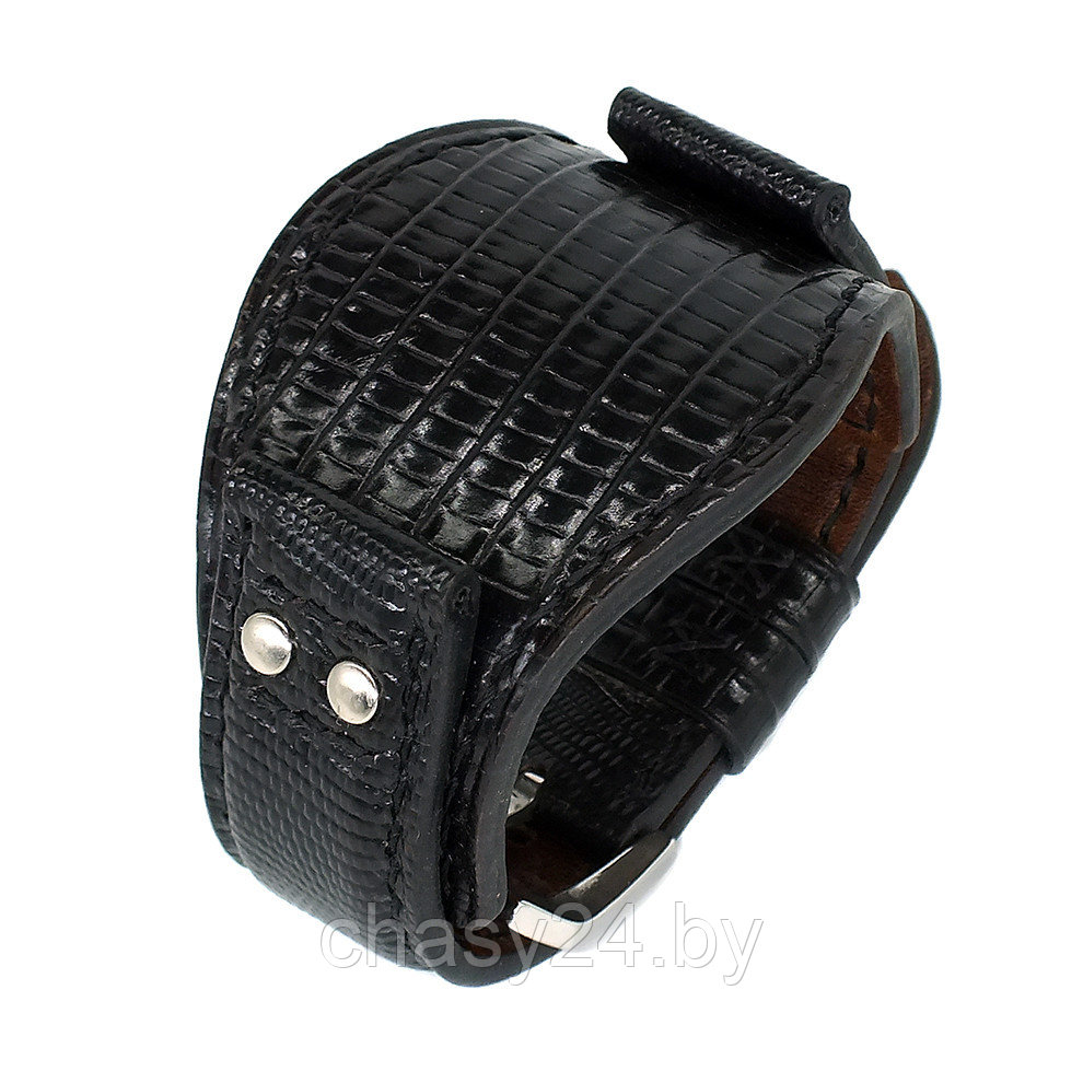 Авторский кожаный ремешок ручной работы для часов FOSSIL M088