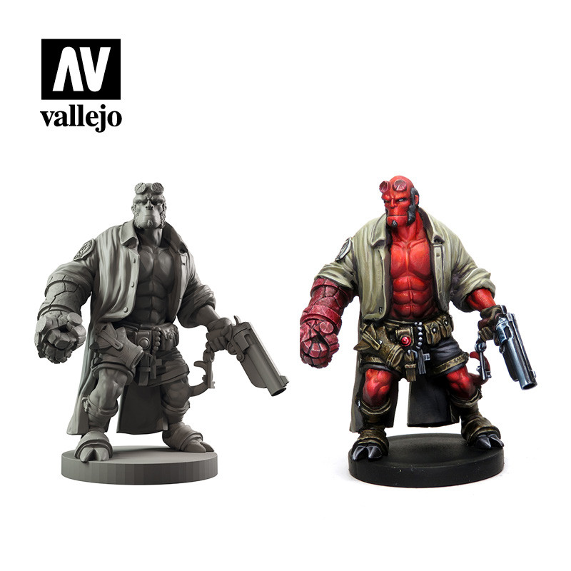 Набор VALLEJO Model Color HELLBOY PAINT SET (8 + сборная фигурка) - фото 3 - id-p110695563