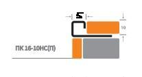 Профиль окантовочный для плитки H=10 мм К 10НС внешний из нержавеющей стали 2,7м - фото 2 - id-p110695914
