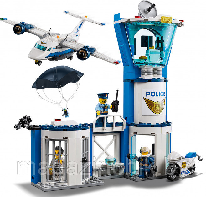 Конструктор Воздушная полиция: авиабаза, LARI 11210, аналог Лего Сити 60210 - фото 6 - id-p110707164