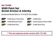 Набор акриловых красок для сборных моделей WWII SOVIET ARMOUR, 6х17мл, Vallejo, фото 2