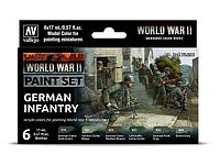 Набор VALLНабор акриловых красок для пехоты WWII GERMAN INFANTRY, 6х17мл, Vallejo