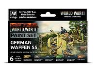 Набор VALLEJO Model Color WWII GERMAN WAFFEN SS (6*17мл), фото 1