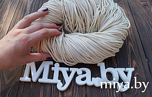 Полиэфирный шнур 3 мм с сердечником цвет: молочный 130