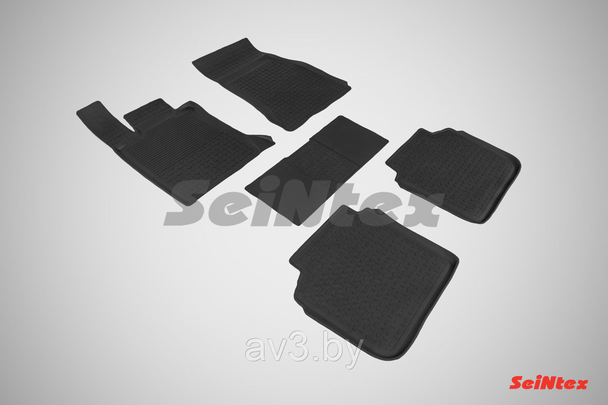 Коврики в салон BMW 7 G12 4WD 2015-/ БМВ г12 БОРТ (Seintex)