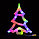 Новогодняя гирлянда - Олень светодиодный разноцветный, 30 см, фото 2