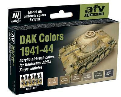 Набор акриловых красок для сборных моделей DAK COLORS 1941-44? 6х17мл, Vallejo