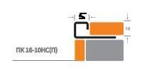 Профиль окантовочный для плитки H=6 мм К 6НС внешний из нержавеющей стали 2,7м - фото 2 - id-p110764221