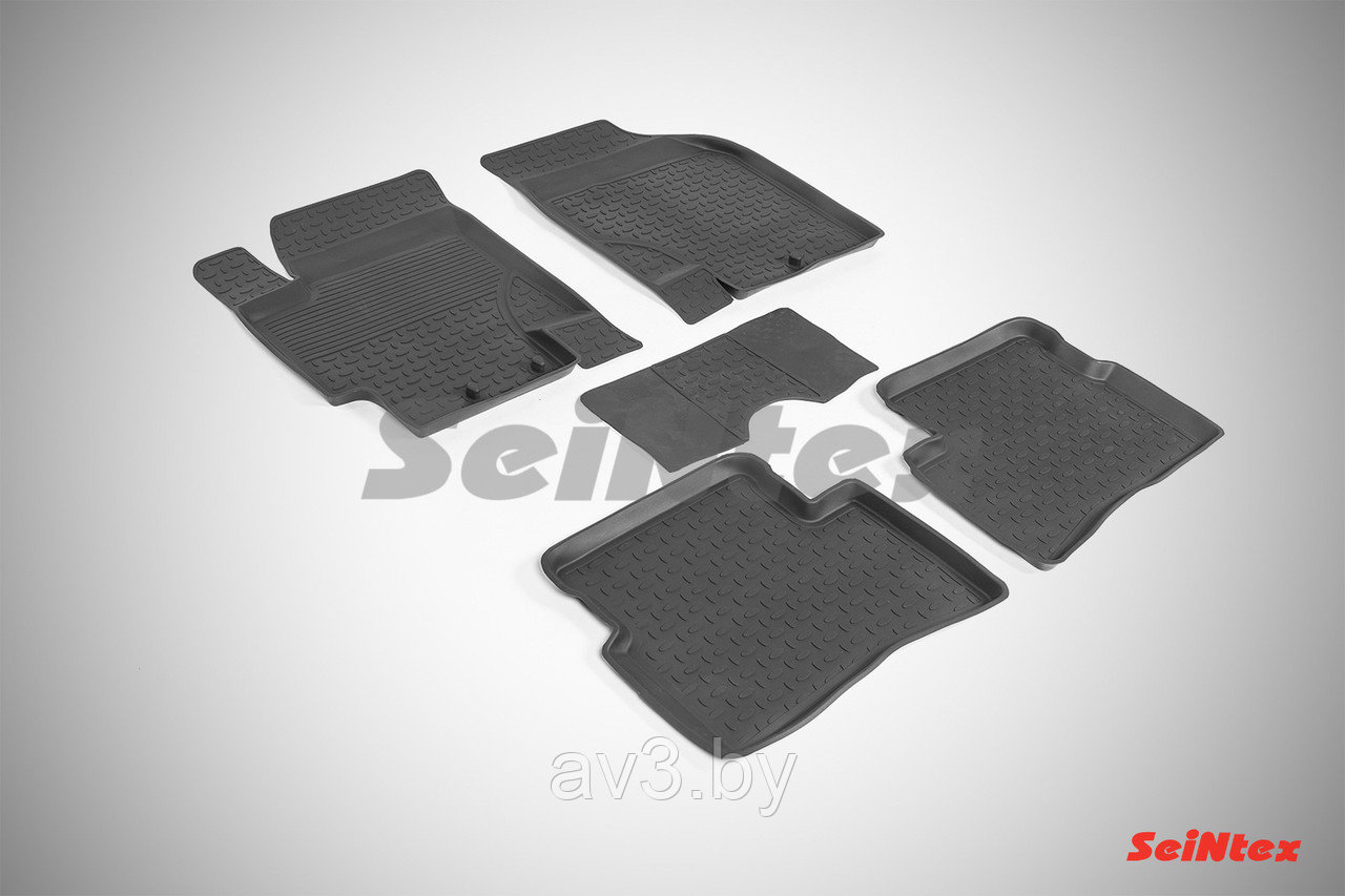 Коврики в салон Kia Rio 2 2005-2011 / Киа Рио l борт Seintex - фото 1 - id-p110398685