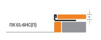 Профиль Г-образный закладной ПК 01-6НС из нержавеющей стали 2,7м - фото 2 - id-p110766845