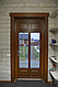 Входная деревянная дверь со стеклом, фото 2
