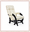 Кресло-качалка (глайдер) Модель 68, каркас Венге, обивка Экокожа Дунди 112, фото 3