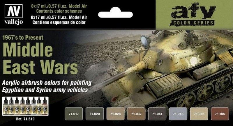 Набор AFV VALLEJO MODEL AIR: MIDDLE EAST WARS (8*17мл)