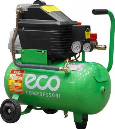 ECO AE-501-4 Компрессор (260 л/мин, 8 атм, коаксиальный, масляный, ресив. 50 л, 220 В, 1.80 кВт) - фото 1 - id-p110652170