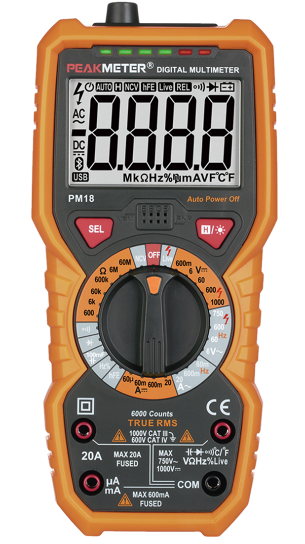 Мультиметр PeakMeter PM18 цифровой (True RMS)