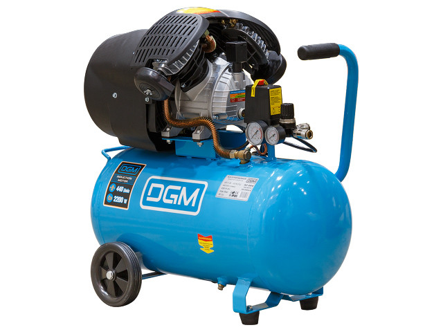 DGM AC-254 Компрессор 440 л/мин, 8 атм, коаксиальный, масляный, ресив. 50 л, 220 В, 2.20 кВт
