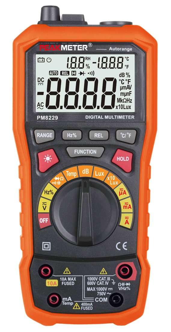 Мультиметр PeakMeter PM8229 цифровой 5 в 1