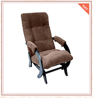 Кресло-качалка глайдер модель 68 каркас Венге ткань Verona Brown
